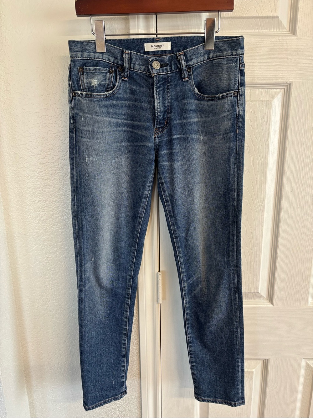 MOUSSY VINTAGE Velma Skinny Med Wash Jeans in Blue Style 025DAlC12-1050 Size‎ 27